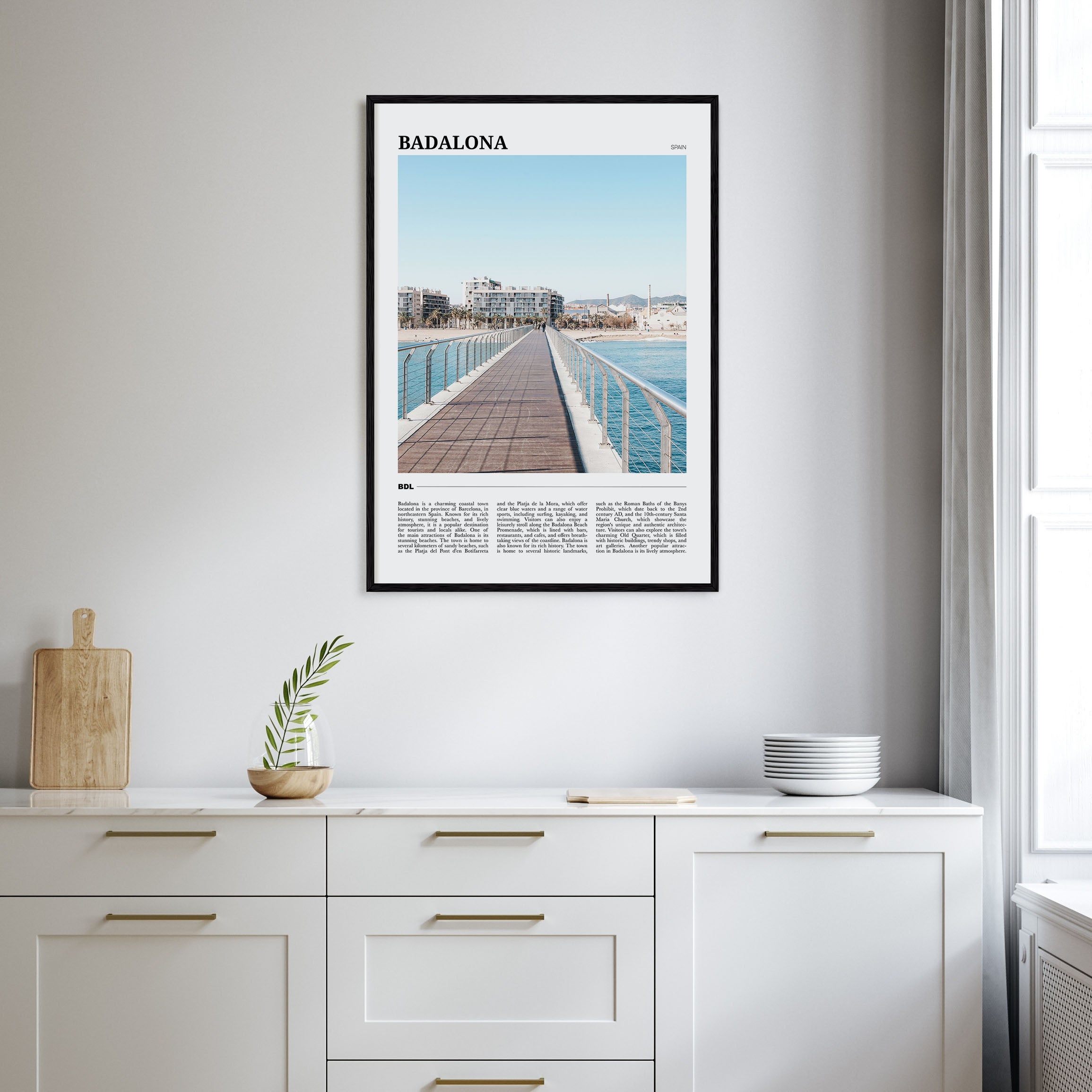 Badalona Travel Color Poster