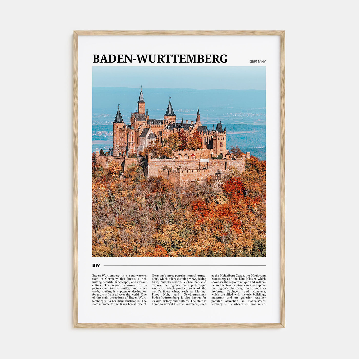 Baden-Württemberg Travel Color No 1 Poster