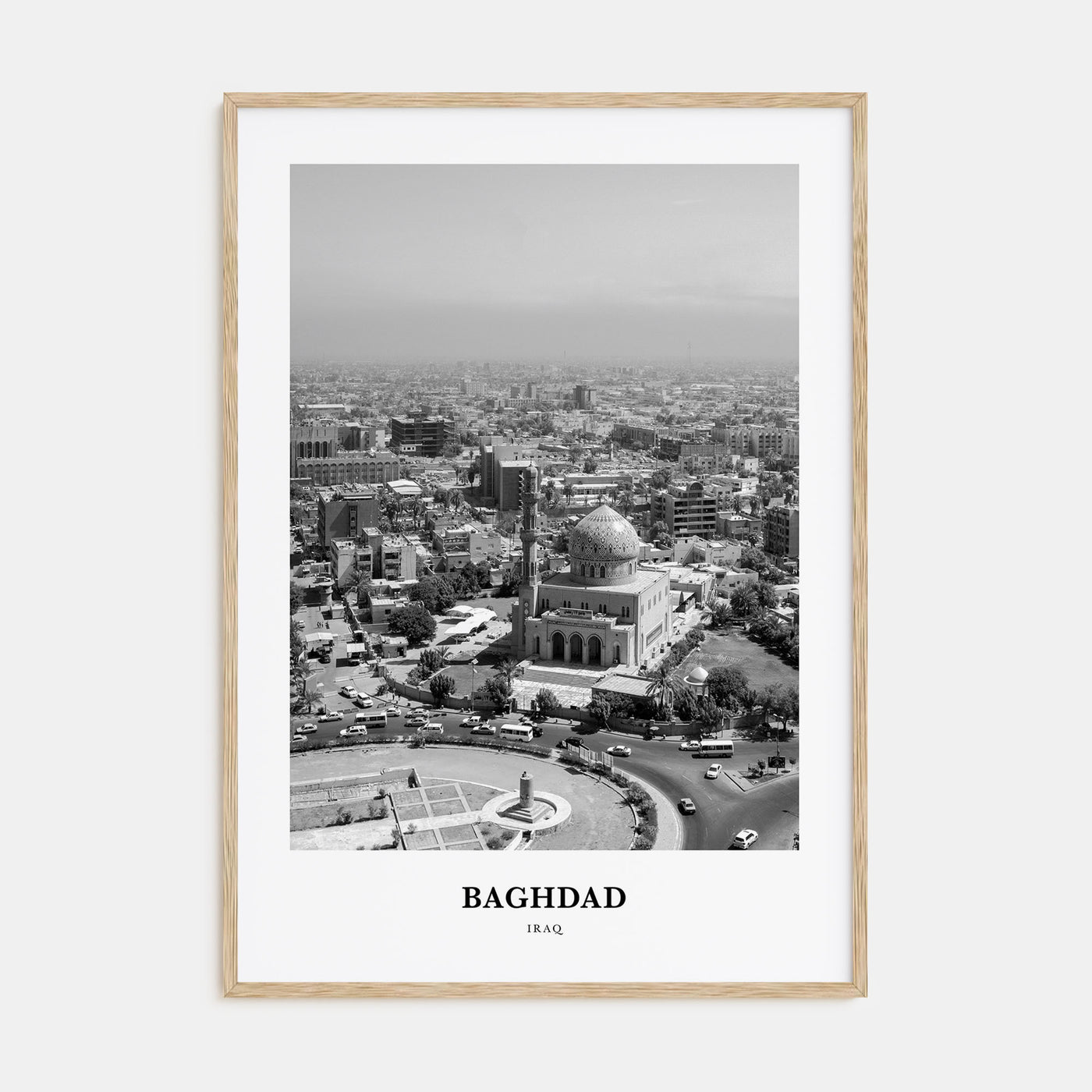 Baghdad Portrait B&W Poster