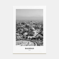 Baghdad Portrait B&W Poster