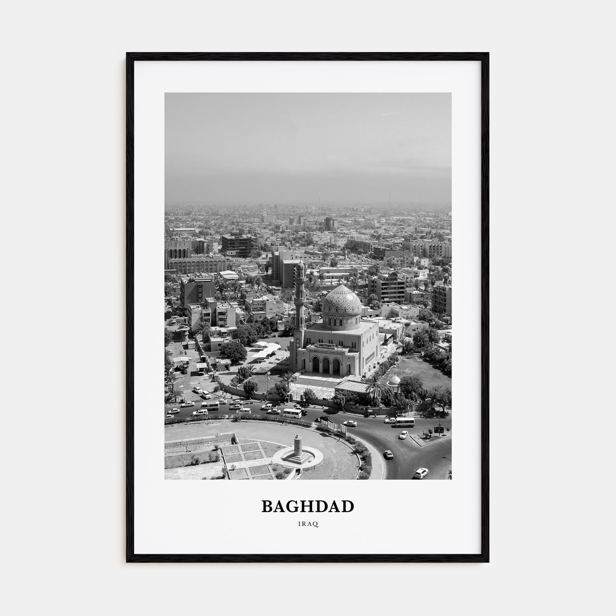 Baghdad Portrait B&W Poster