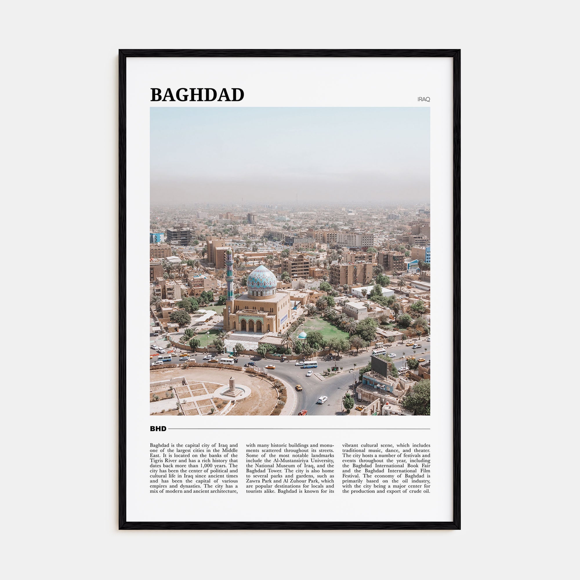 Baghdad Travel Color No 1 Poster
