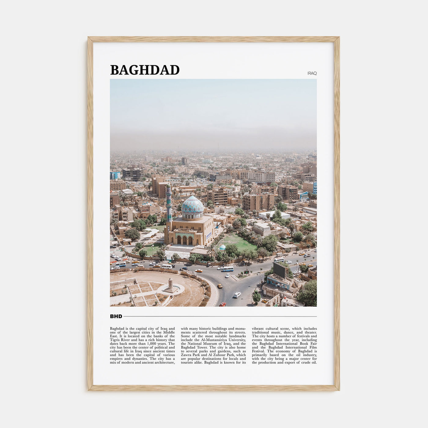 Baghdad Travel Color No 1 Poster
