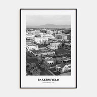 Bakersfield Portrait B&W Poster