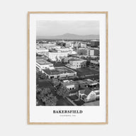 Bakersfield Portrait B&W Poster