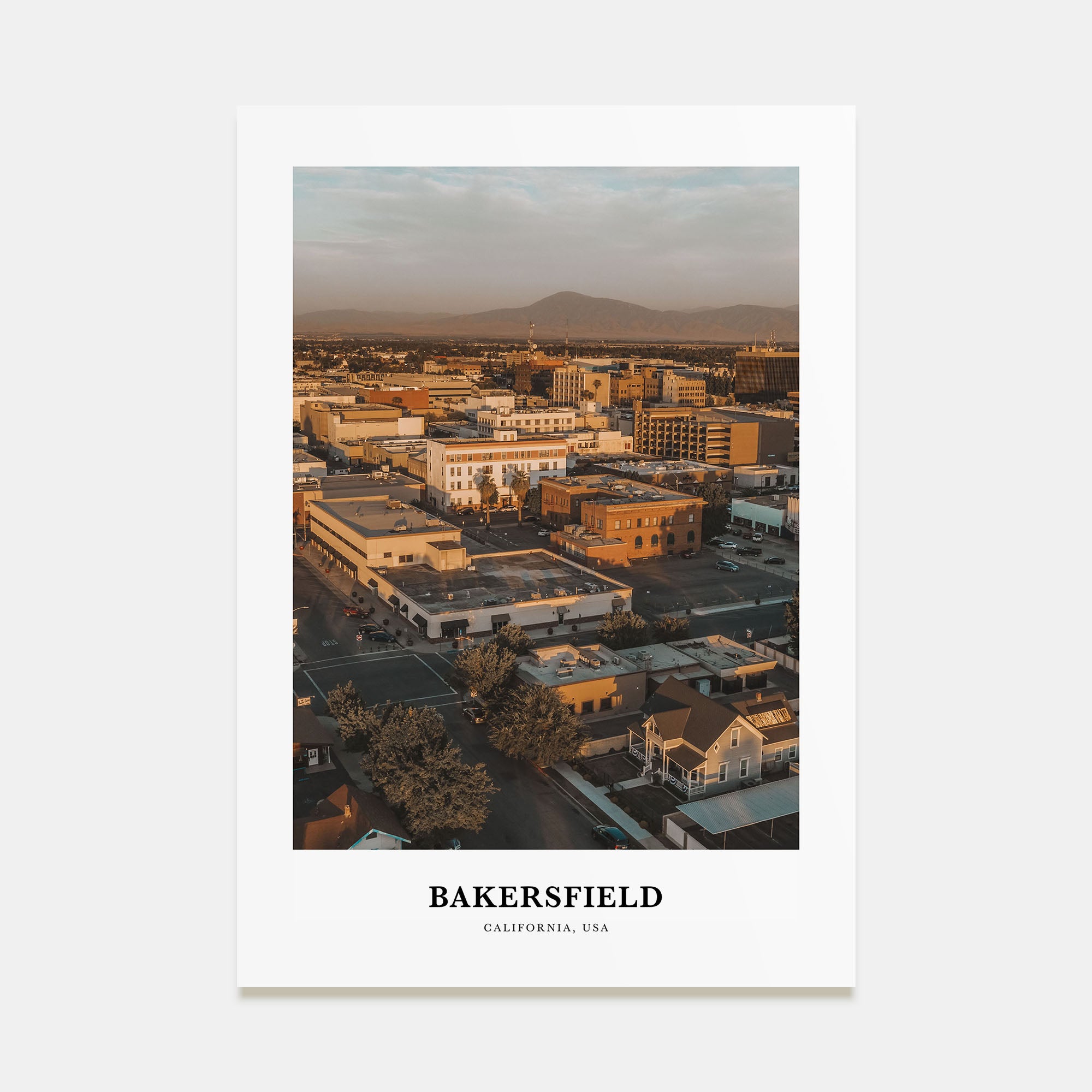 Bakersfield Portrait Color Poster