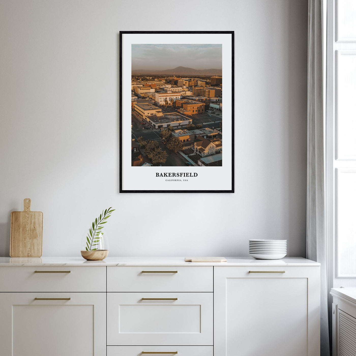 Bakersfield Portrait Color Poster