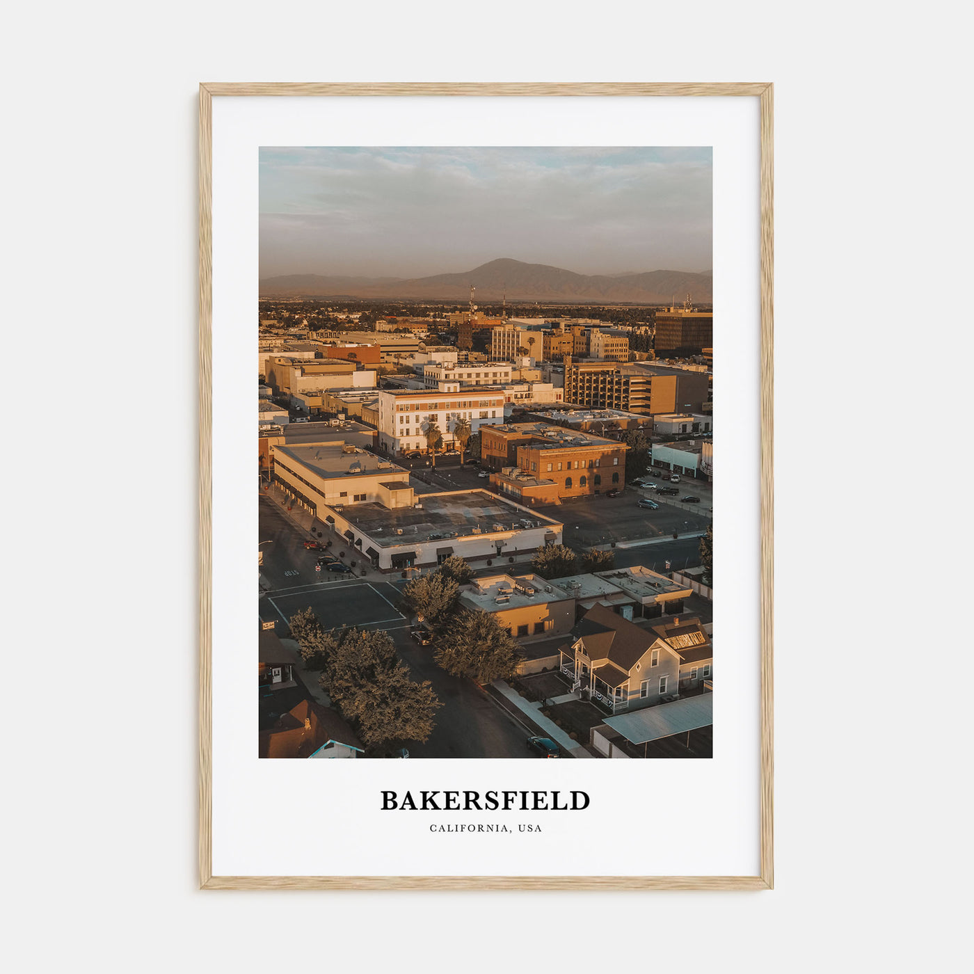 Bakersfield Portrait Color Poster