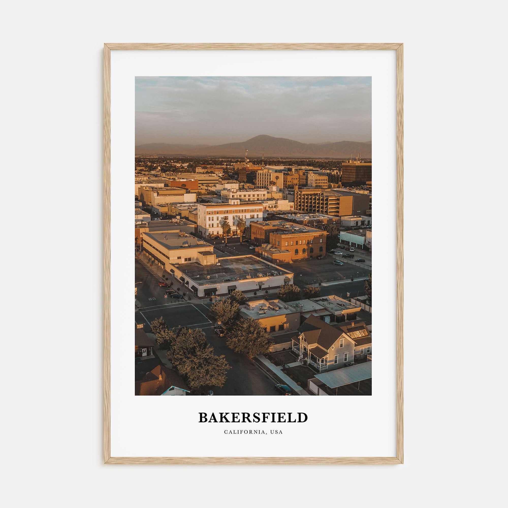 Bakersfield Portrait Color Poster