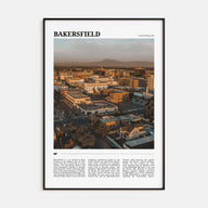 Bakersfield Travel Color Poster