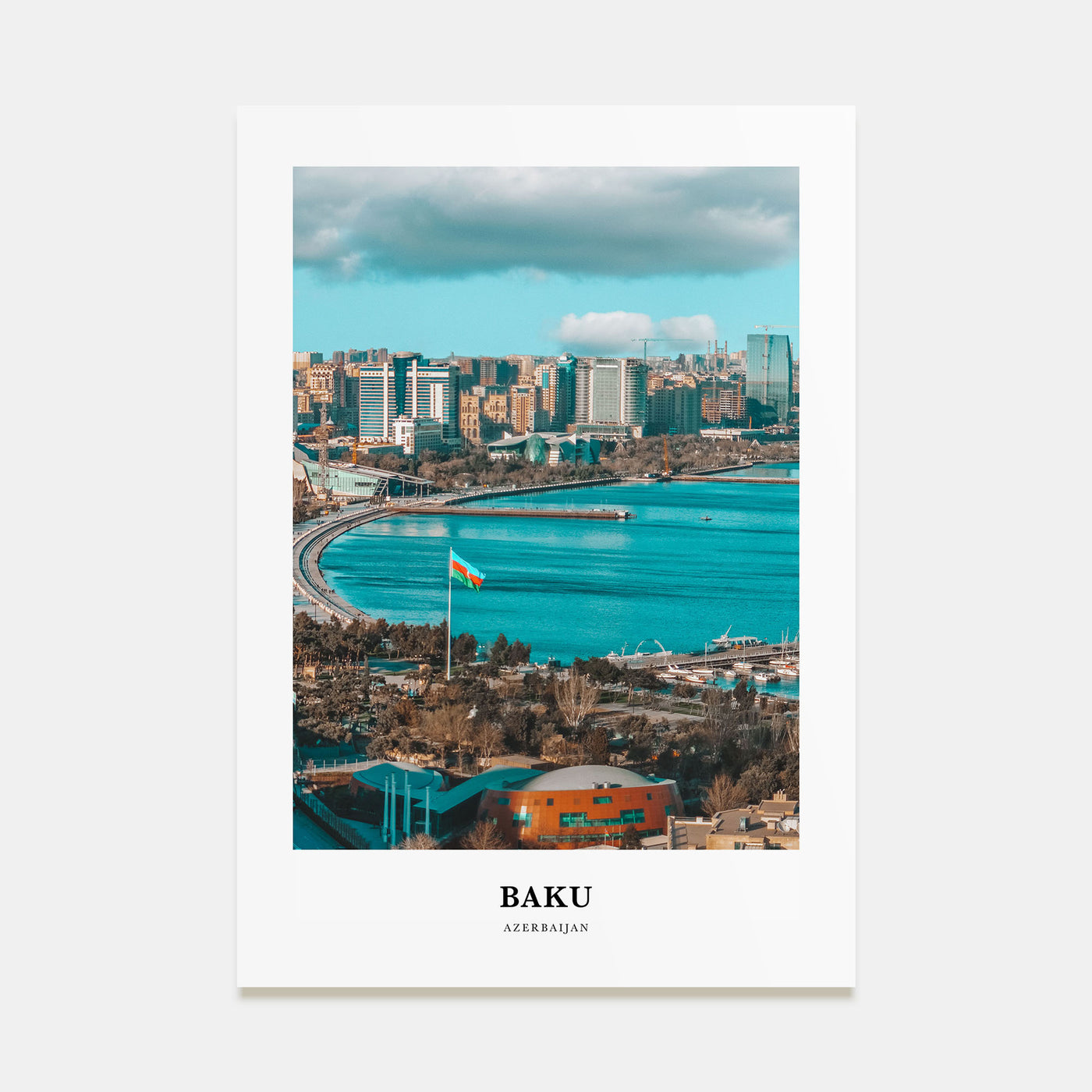 Baku Portrait Color Poster