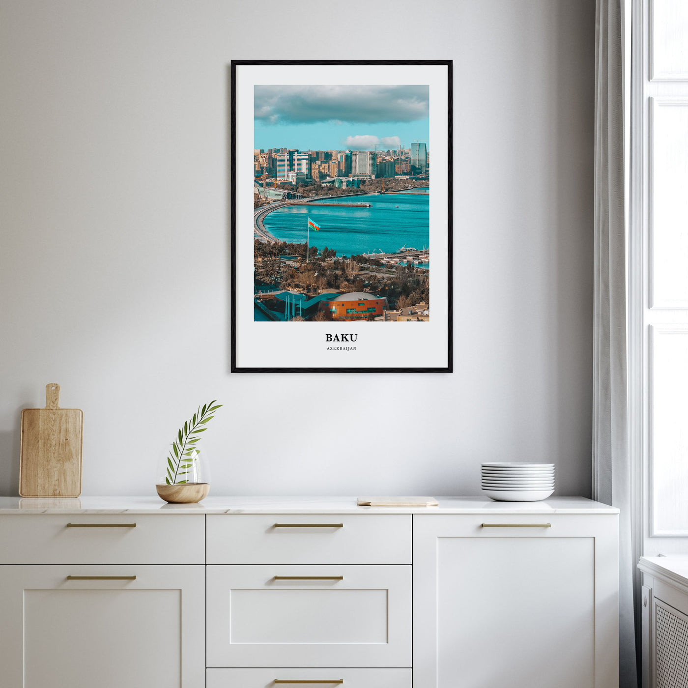Baku Portrait Color Poster