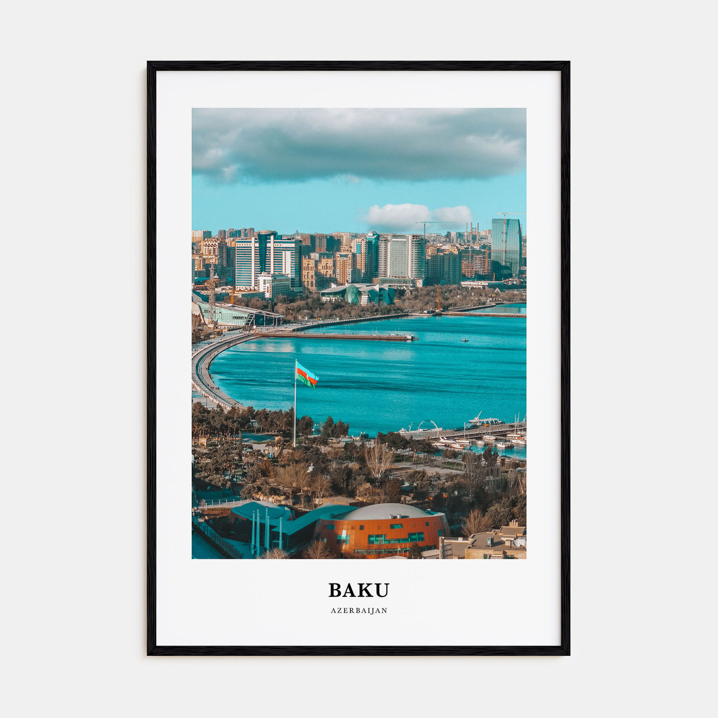 Baku Portrait Color Poster