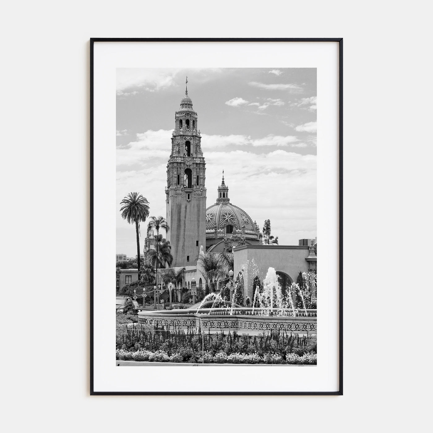 Balboa Park Photo B&W Poster
