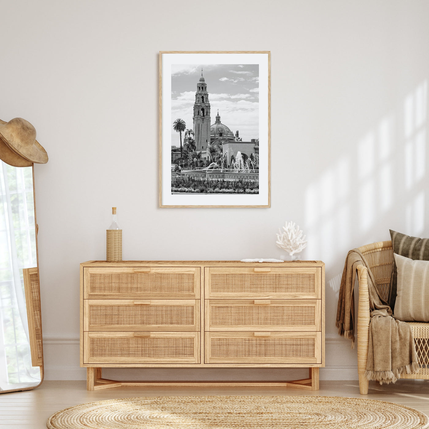 Balboa Park Photo B&W Poster