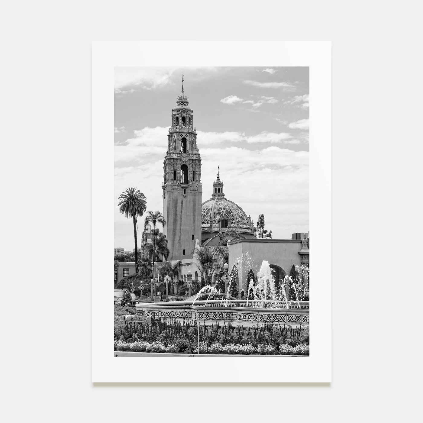 Balboa Park Photo B&W Poster