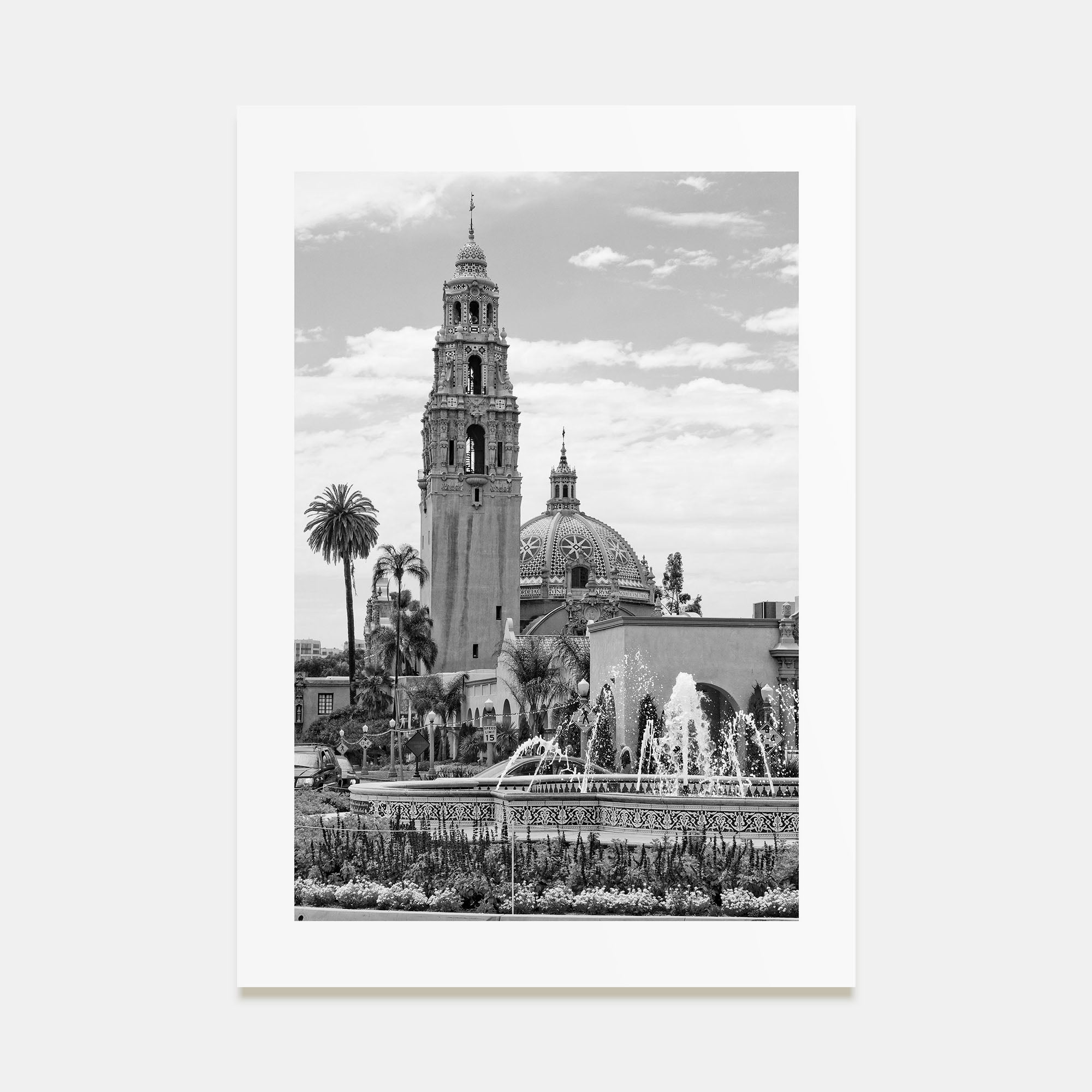Balboa Park Photo B&W Poster