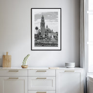 Balboa Park Photo B&W Poster
