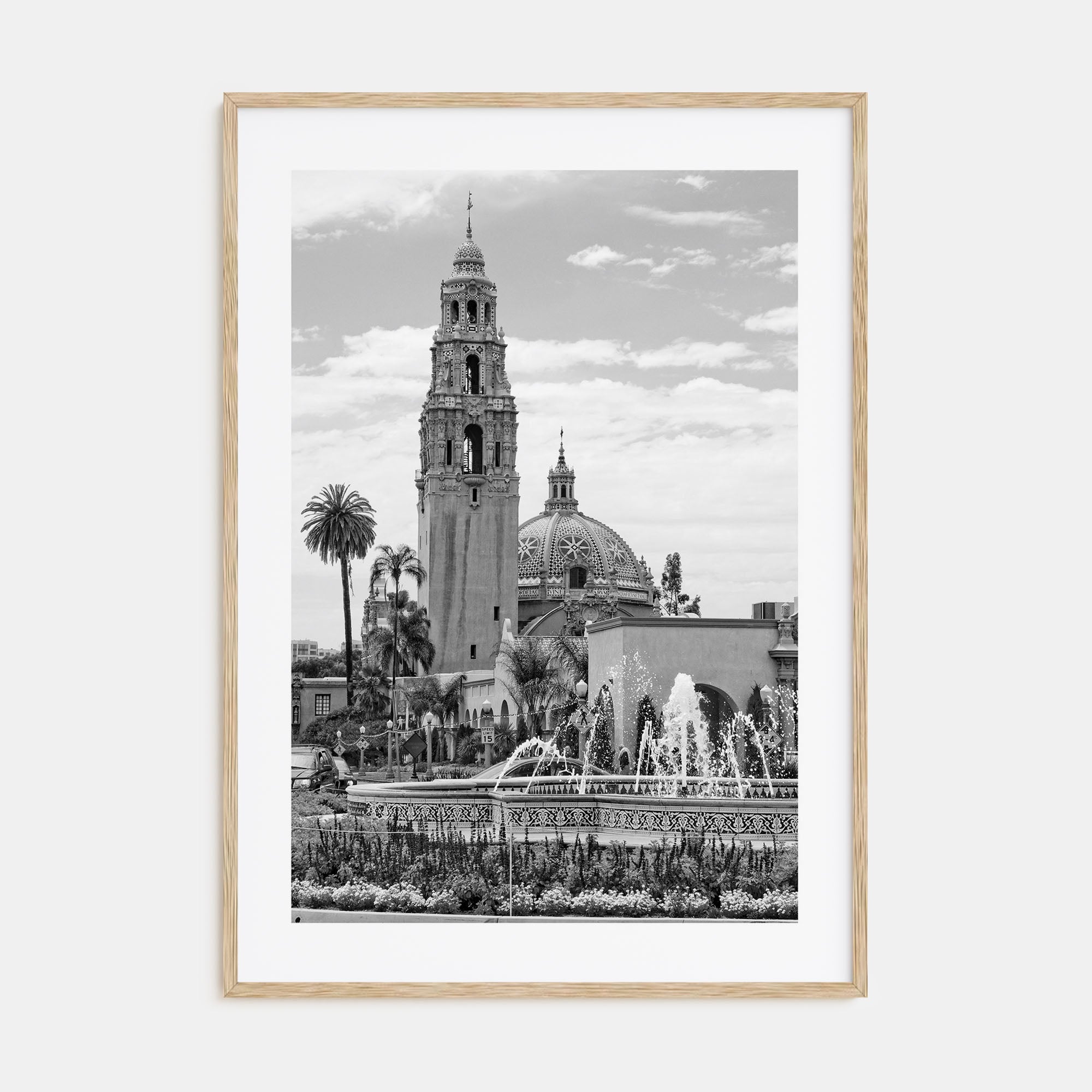 Balboa Park Photo B&W Poster