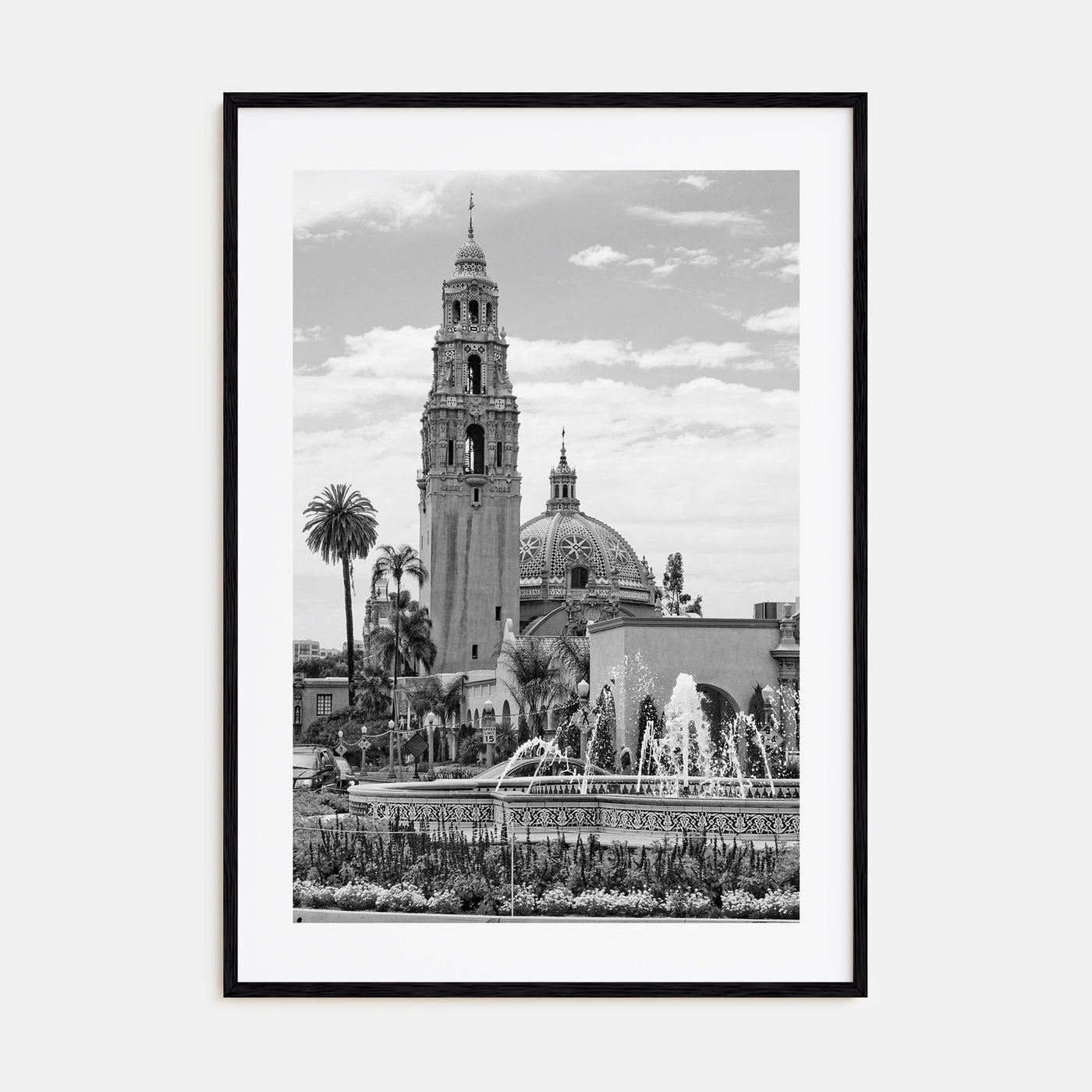 Balboa Park Photo B&W Poster