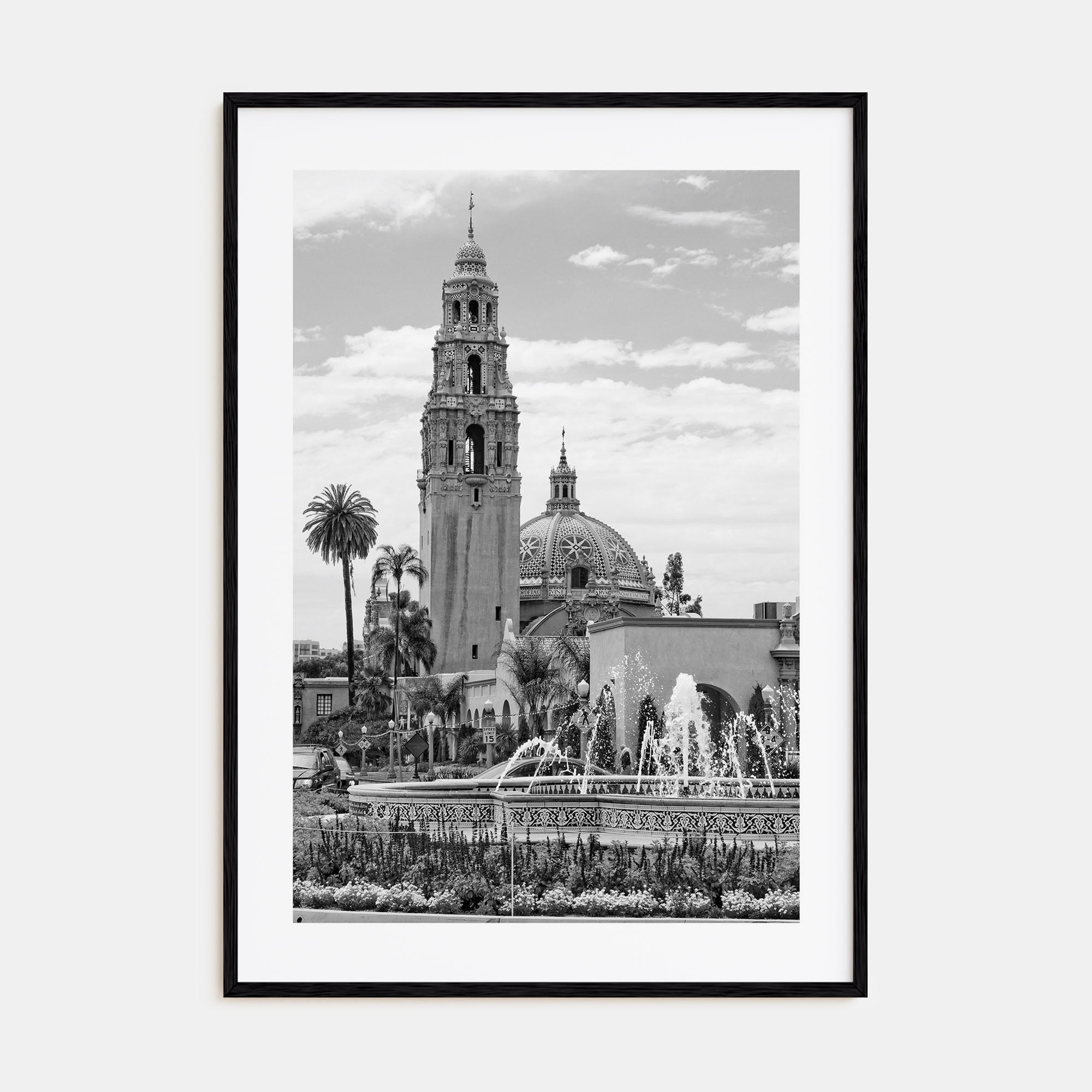 Balboa Park Photo B&W Poster