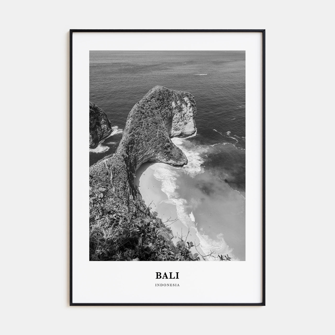 Bali Portrait B&W No 2 Poster