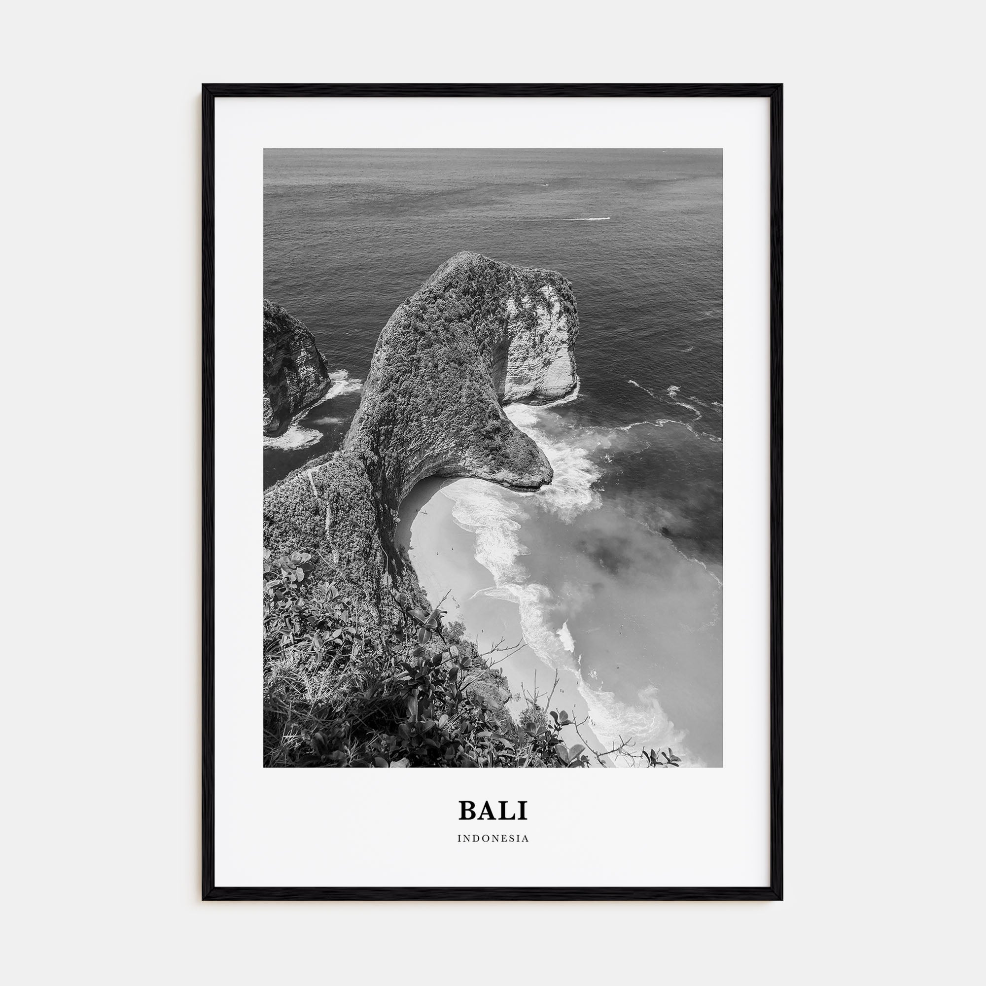 Bali Portrait B&W No 2 Poster