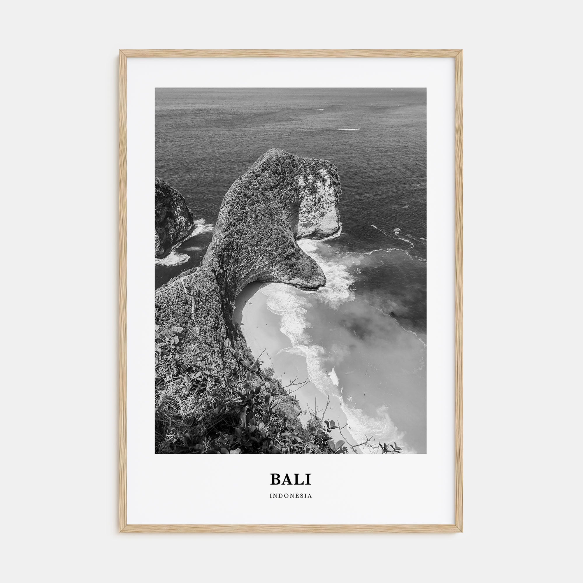 Bali Portrait B&W No 2 Poster
