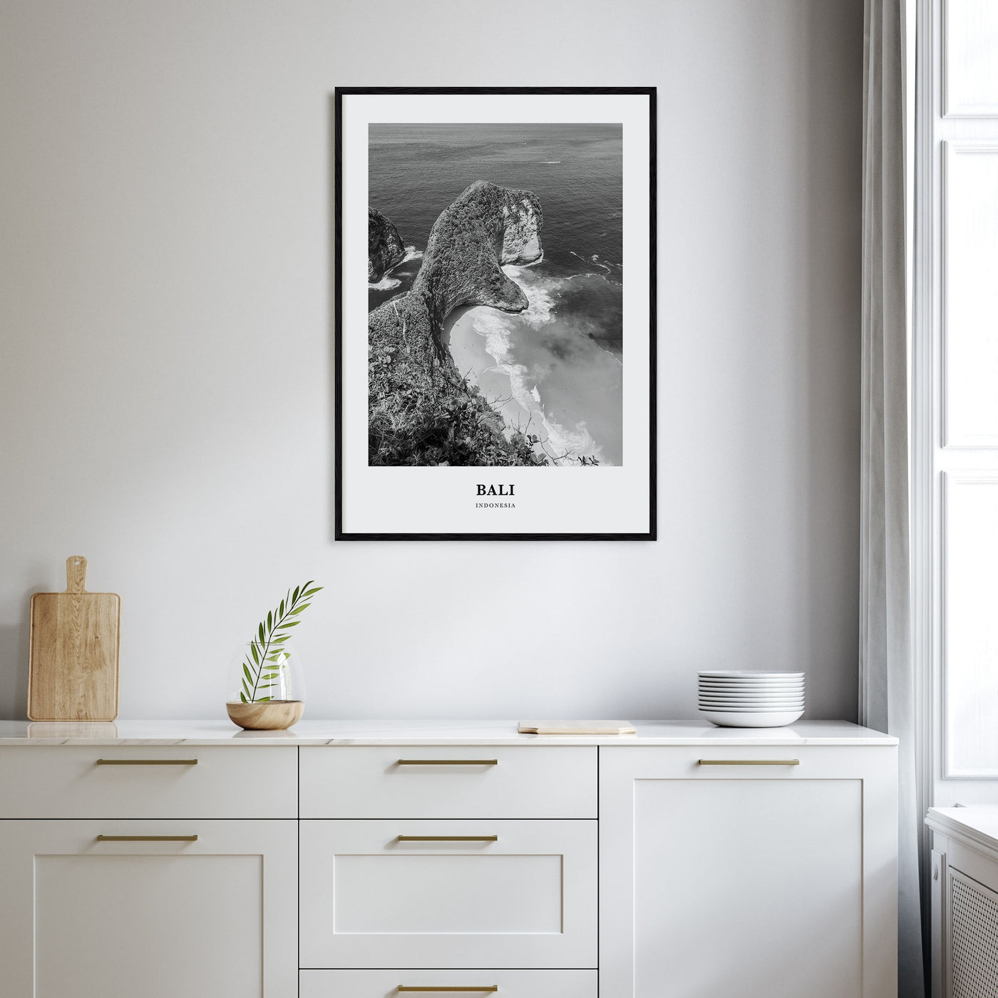 Bali Portrait B&W No 2 Poster
