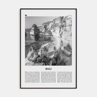 Bali Travel B&W No 1 Poster