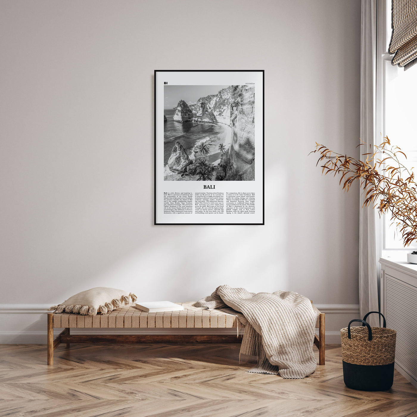 Bali Travel B&W No 1 Poster
