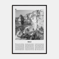 Bali Travel B&W No 1 Poster