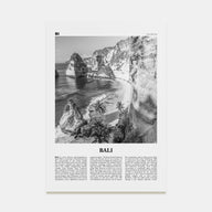 Bali Travel B&W No 1 Poster