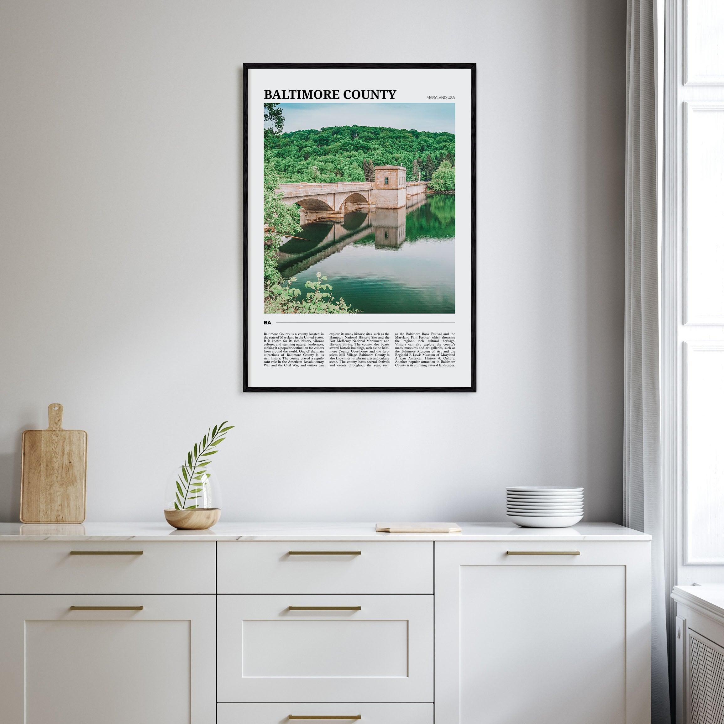 Baltimore County Travel Color Poster