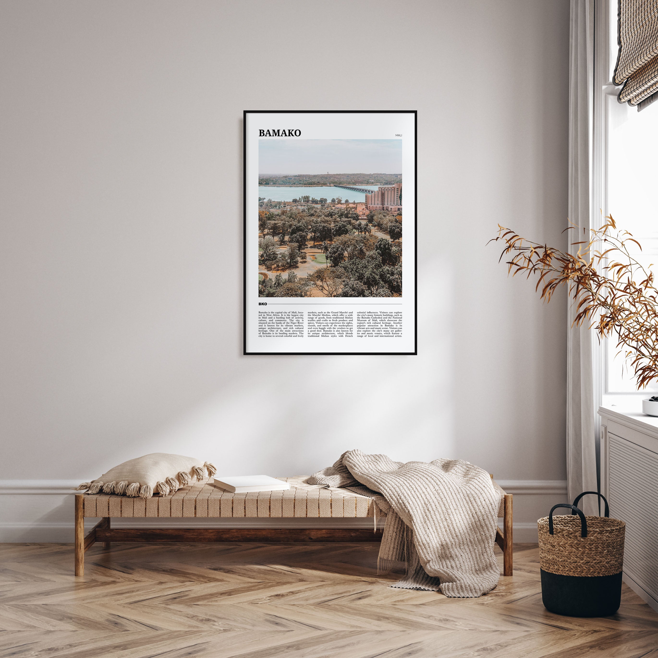 Bamako Travel Color Poster