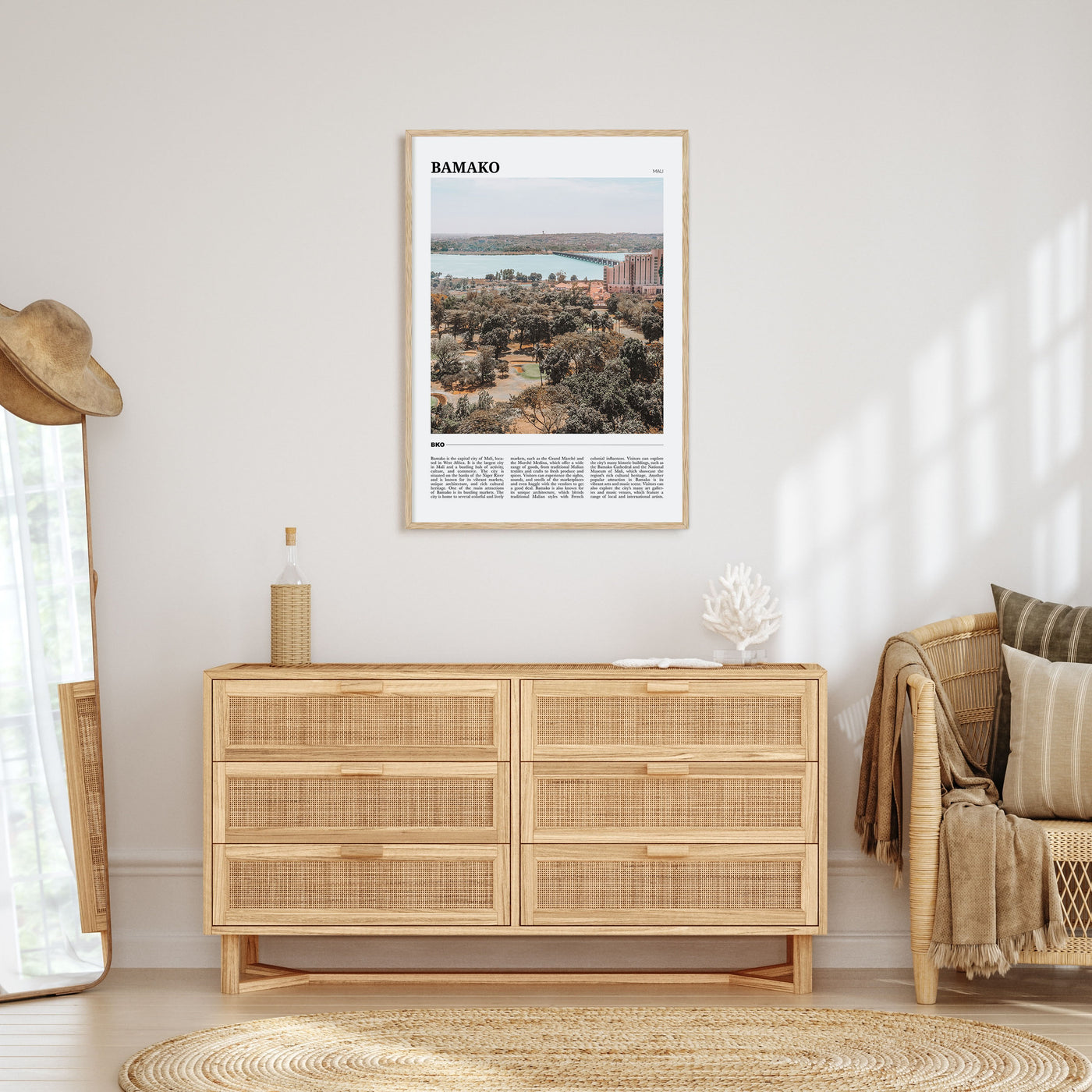 Bamako Travel Color Poster