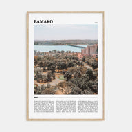 Bamako Travel Color Poster