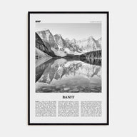 Banff Travel B&W No 1 Poster