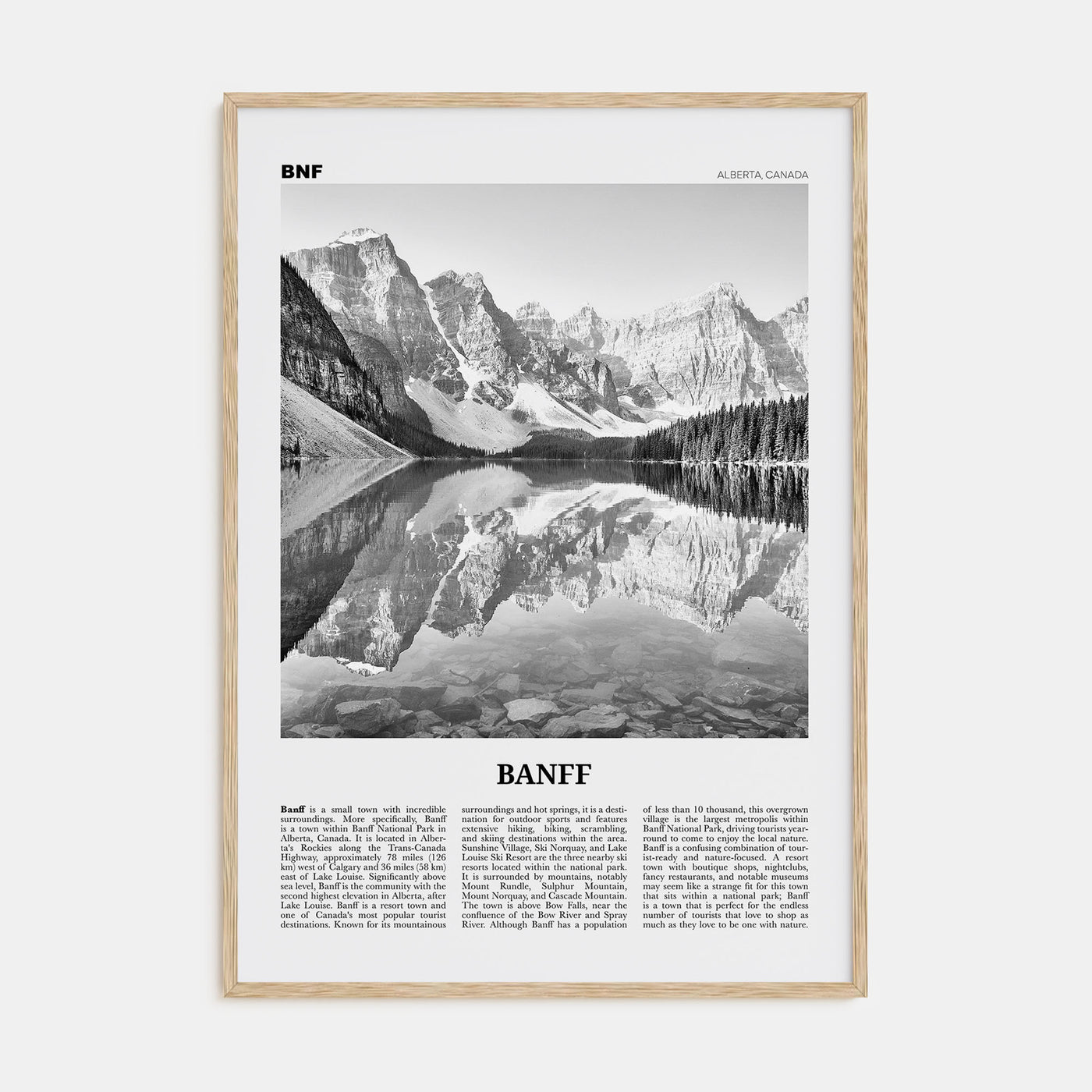 Banff Travel B&W No 1 Poster
