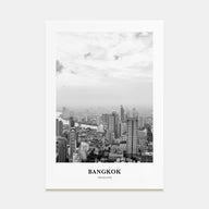 Bangkok Portrait B&W No 1 Poster