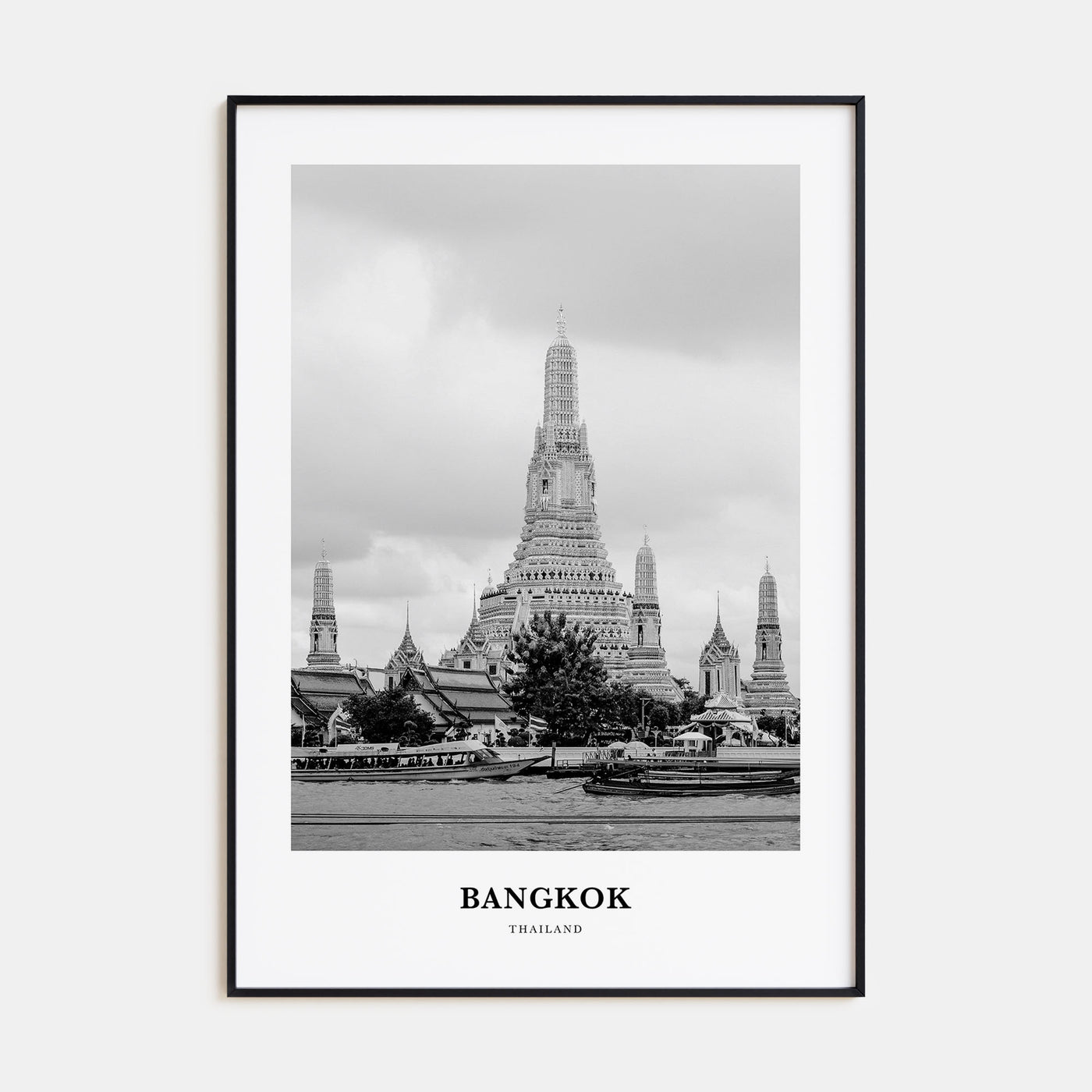 Bangkok Portrait B&W No 2 Poster