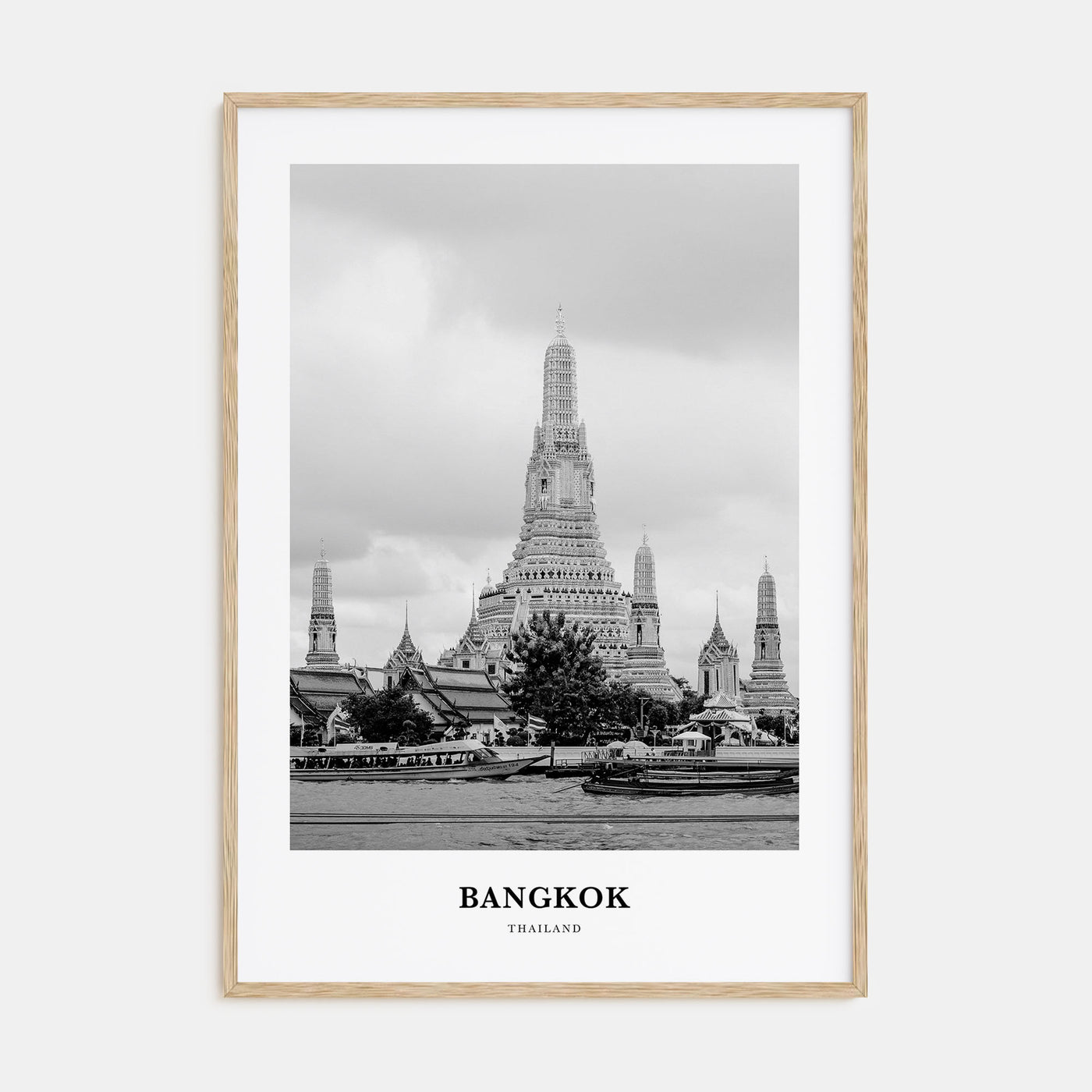 Bangkok Portrait B&W No 2 Poster