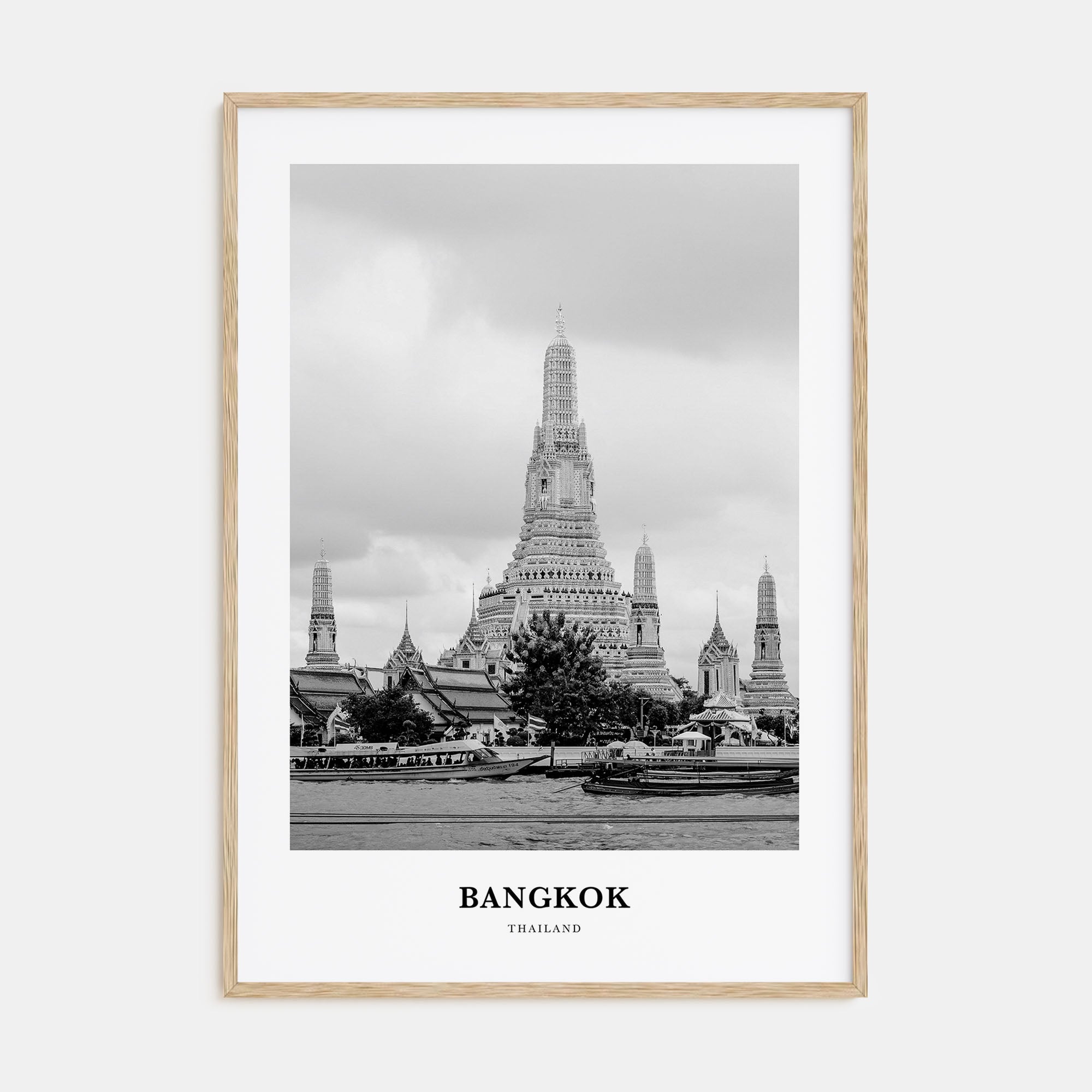 Bangkok Portrait B&W No 2 Poster