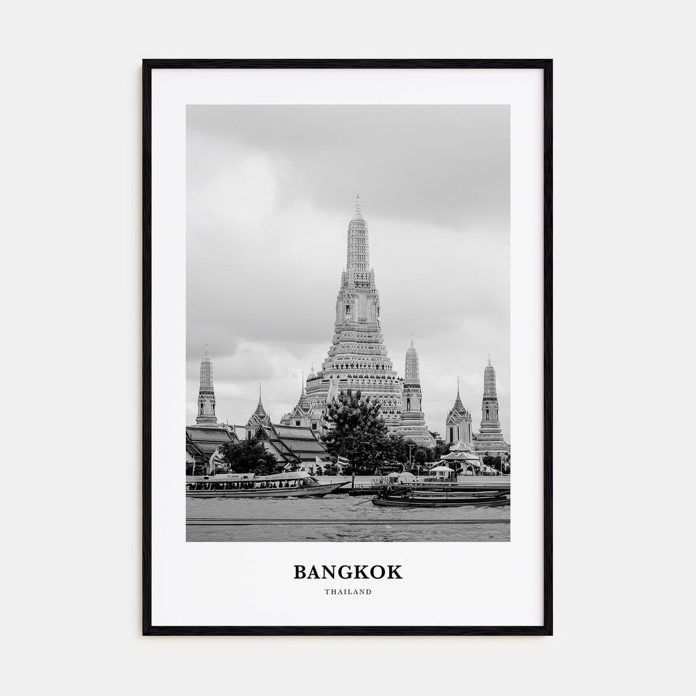 Bangkok Portrait B&W No 2 Poster