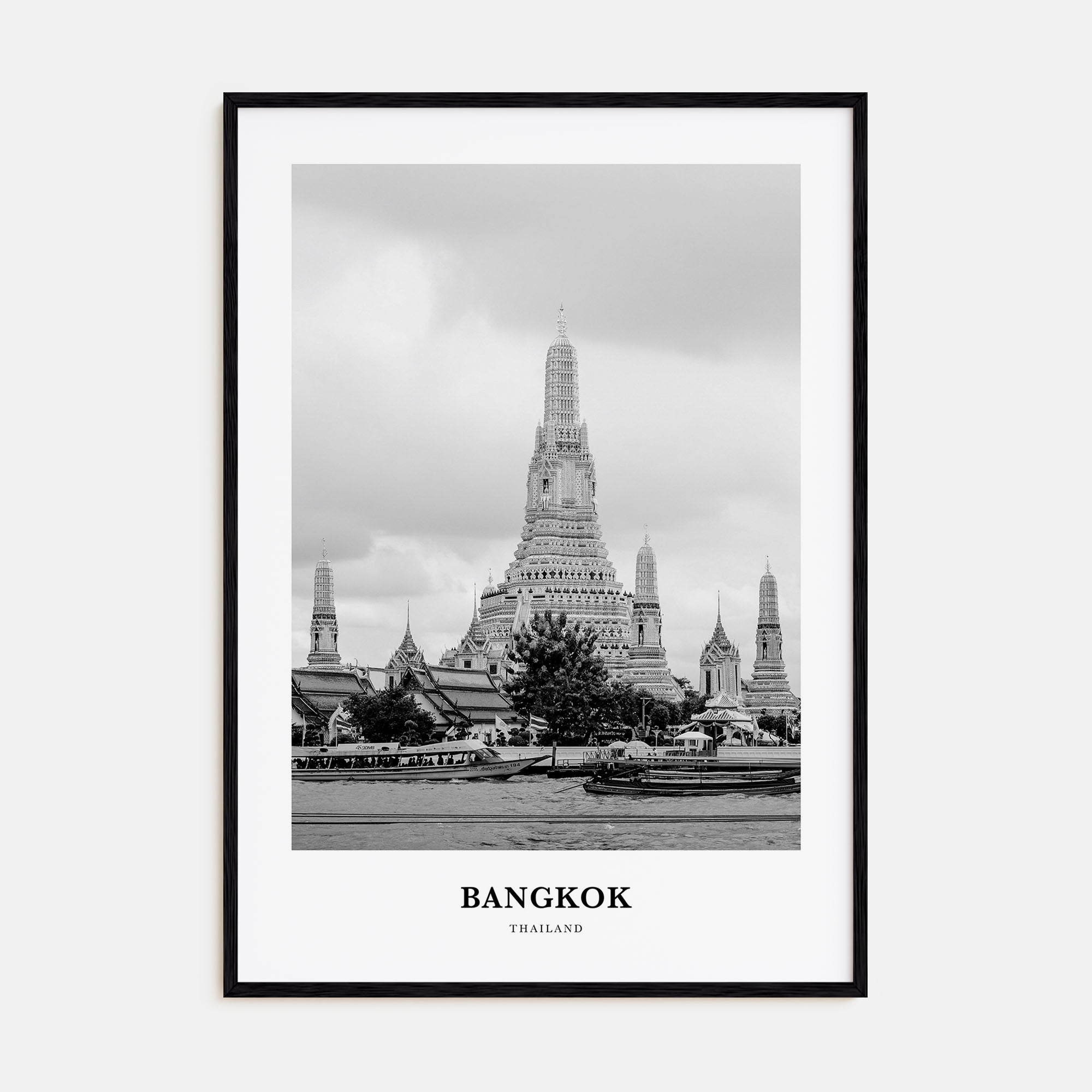 Bangkok Portrait B&W No 2 Poster