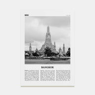 Bangkok Travel B&W No 1 Poster