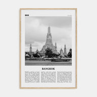 Bangkok Travel B&W No 1 Poster