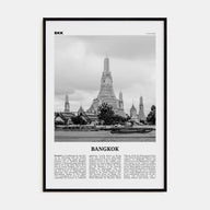 Bangkok Travel B&W No 1 Poster