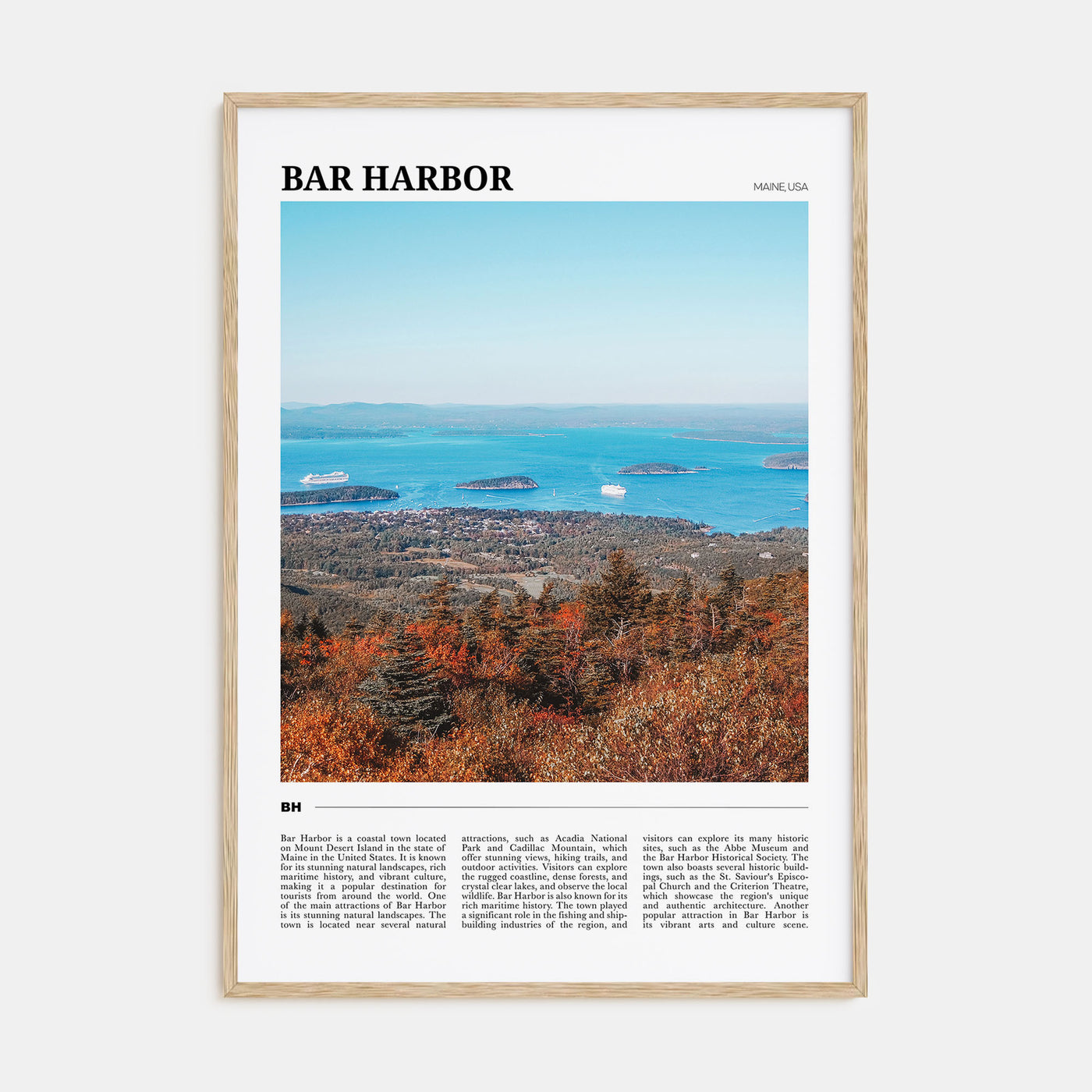 Bar Harbor Travel Color No 1 Poster