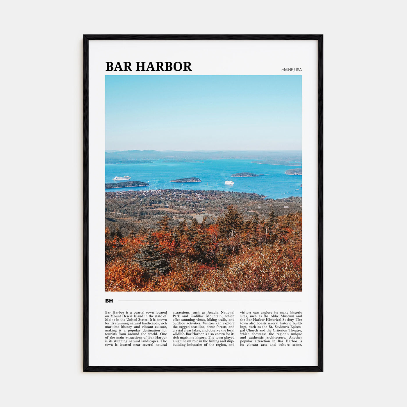 Bar Harbor Travel Color No 1 Poster